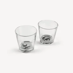 Glasses And Coasters<Fornasetti 2 Glasses Set Occhio E Bocca Black