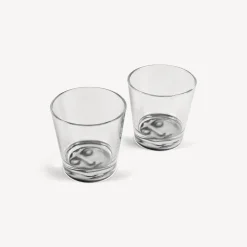 Glasses And Coasters<Fornasetti 2 Glasses Set Tema E Variazioni Black