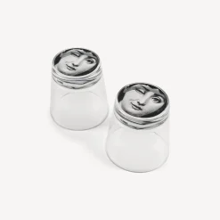 Glasses And Coasters<Fornasetti 2 Glasses Set Tema E Variazioni Black