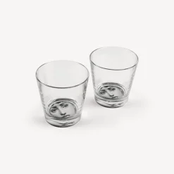 Glasses And Coasters<Fornasetti 2 Glasses Set Tema E Variazioni Black