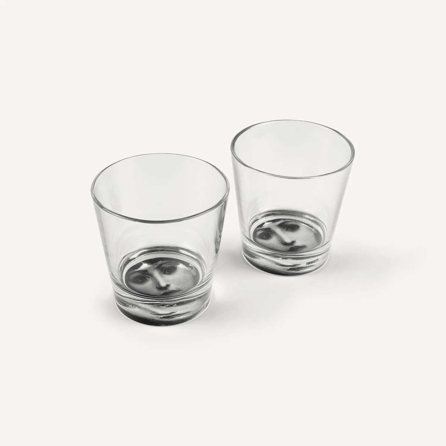 Glasses And Coasters<Fornasetti 2 Glasses Set Tema E Variazioni Black