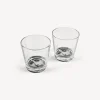 Glasses And Coasters<Fornasetti 2 Glasses Set Tema E Variazioni Black