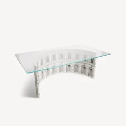 Tables<Fornasetti Amphitheatre Table Architettura White/Black