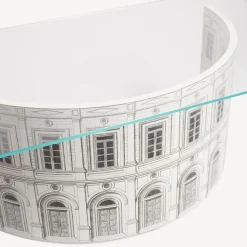 Tables<Fornasetti Amphitheatre Table Architettura White/Black