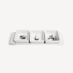 Appetizer Sets And Centrepieces<Fornasetti Appetizer Set I Sensi White/Black