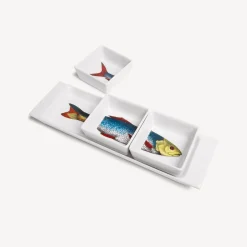 Appetizer Sets And Centrepieces<Fornasetti Appetizer Set Pesci Multicolour