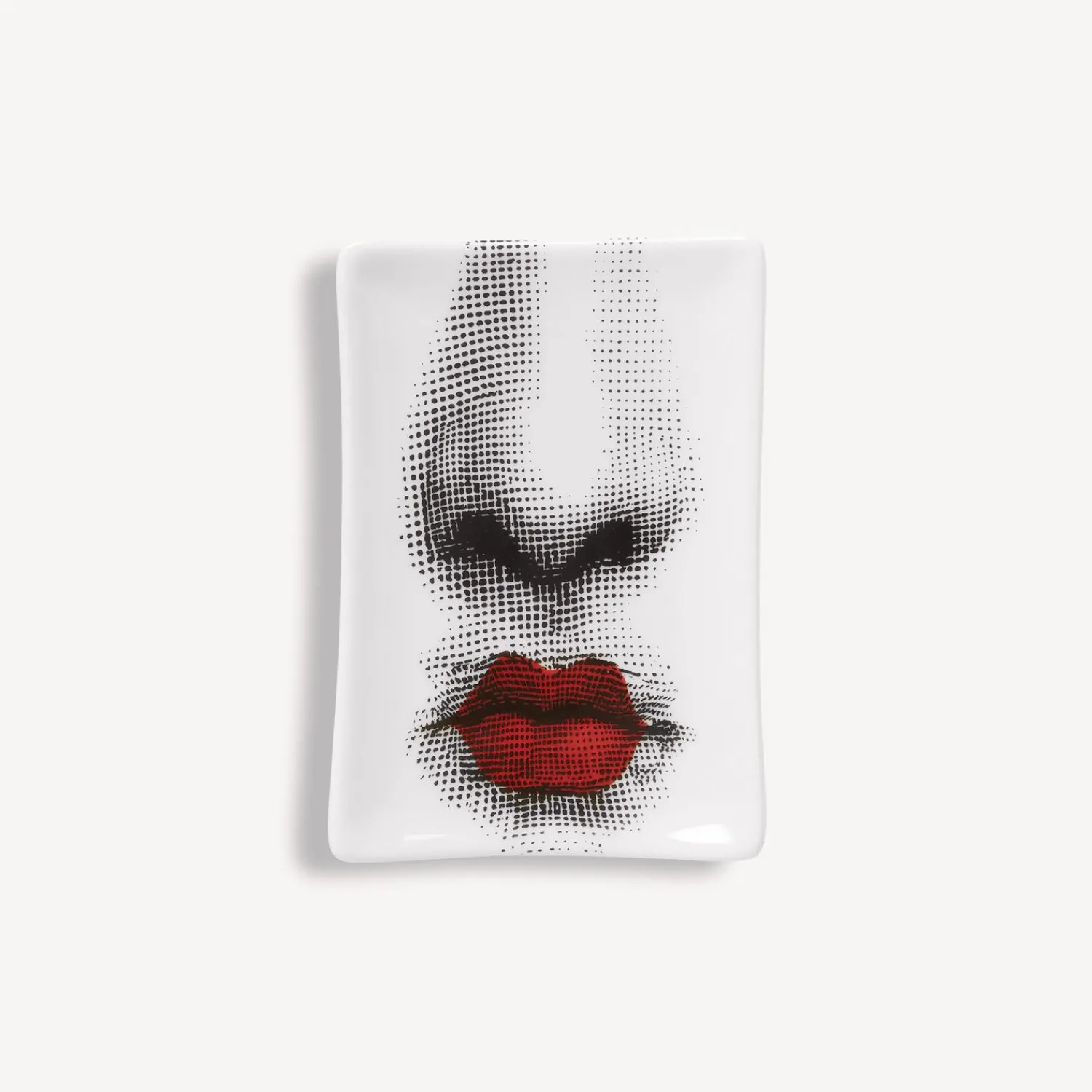 Design Ashtrays<Fornasetti Ashtray Bacio White/Black/Red