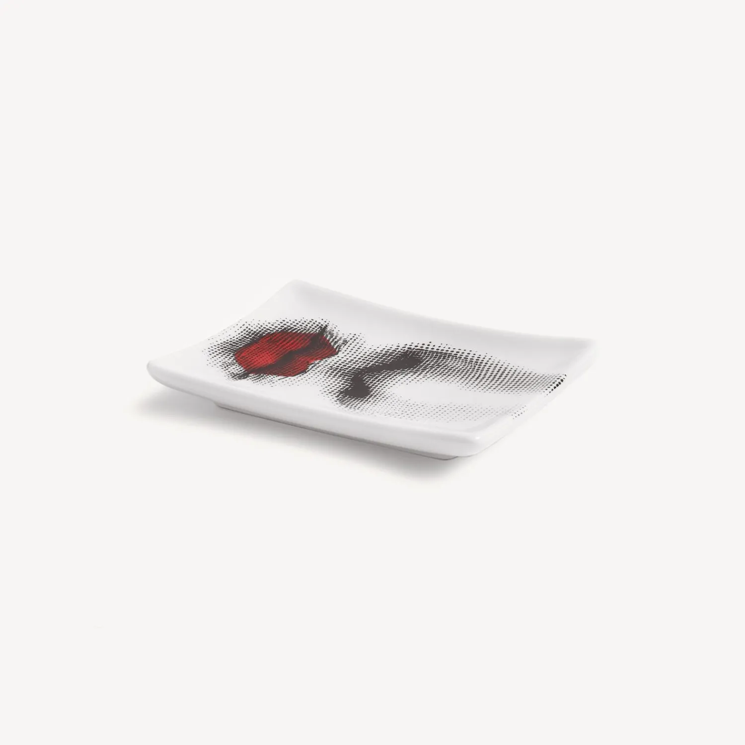 Design Ashtrays<Fornasetti Ashtray Bacio White/Black/Red