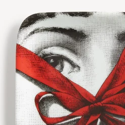 Design Ashtrays<Fornasetti Ashtray Gift White/Black/Red