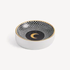 Design Ashtrays<Fornasetti Ashtray Lunocentrica White/Black/Gold