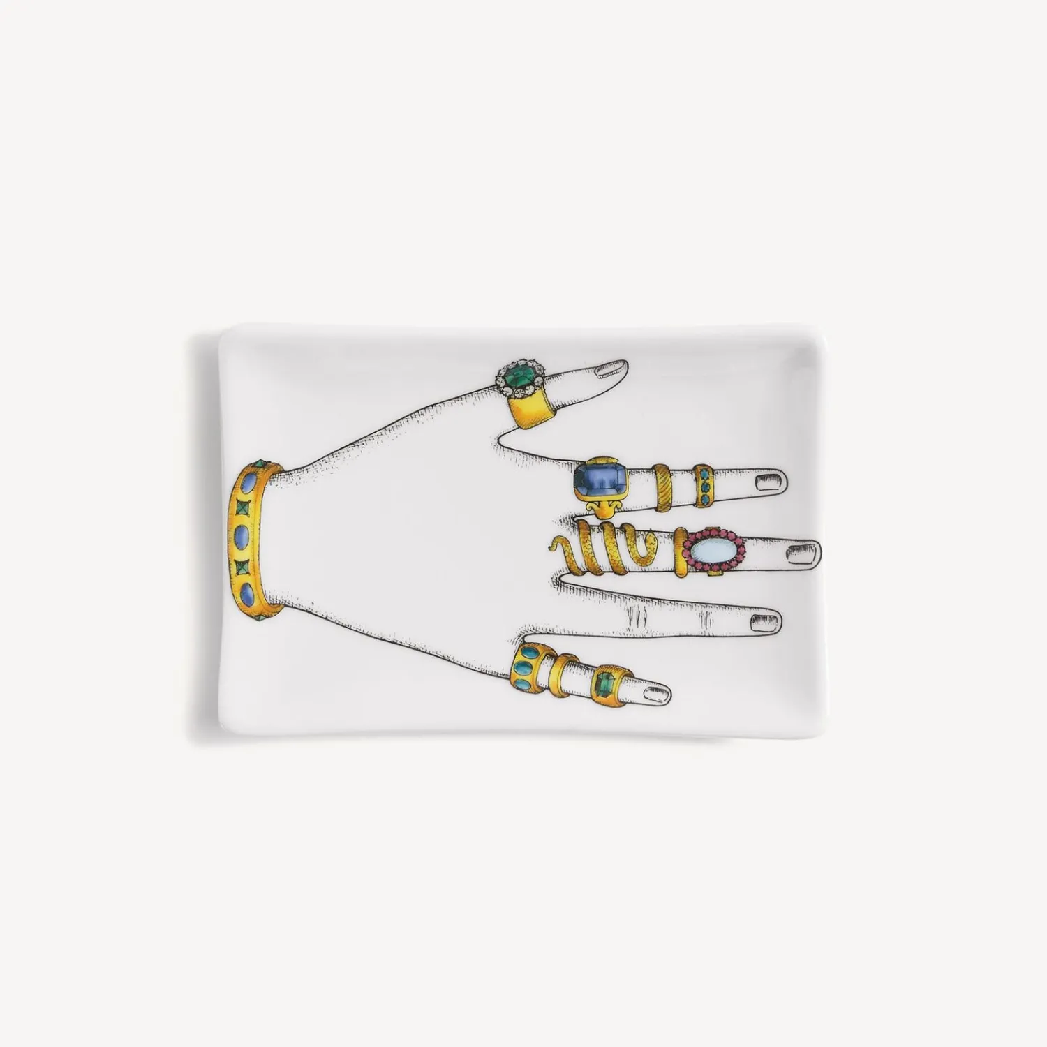 Design Ashtrays<Fornasetti Ashtray Mano Con Anelli Multicolour