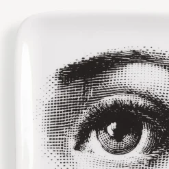 Design Ashtrays<Fornasetti Ashtray Occhio White/Black