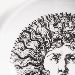 Design Ashtrays<Fornasetti Ashtray Re Sole White/Black