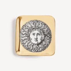 Design Ashtrays<Fornasetti Ashtray Re Sole White/Black/Gold