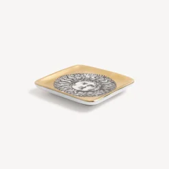 Design Ashtrays<Fornasetti Ashtray Re Sole White/Black/Gold