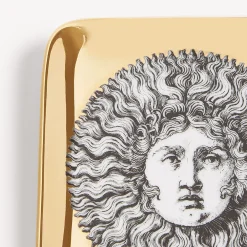 Design Ashtrays<Fornasetti Ashtray Re Sole White/Black/Gold