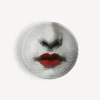 Design Ashtrays<Fornasetti Ashtray Red Lips - Tema E Variazioni N.397 White/Black/Red