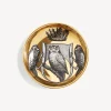 Design Ashtrays<Fornasetti Ashtray Stemma Di Civette White/Black/Gold