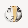 Design Ashtrays<Fornasetti Ashtray Tema E Variazioni N.10 White/Black/Gold