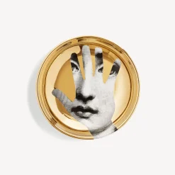 Design Ashtrays<Fornasetti Ashtray Tema E Variazioni N.15 White/Black/Gold