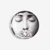 Design Ashtrays<Fornasetti Ashtray Tema E Variazioni N.393 White/Black