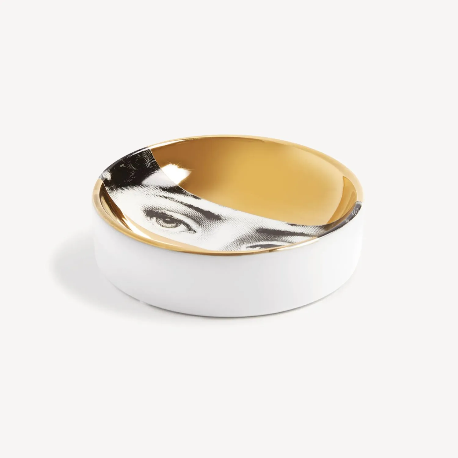 Design Ashtrays<Fornasetti Ashtray Tema E Variazioni N.32 White/Black/Gold