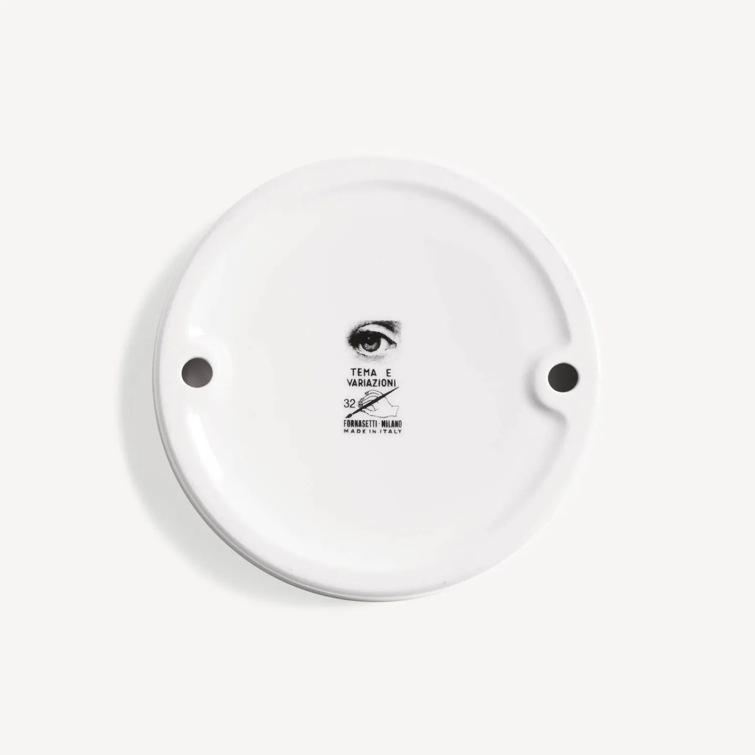Design Ashtrays<Fornasetti Ashtray Tema E Variazioni N.32 White/Black/Gold