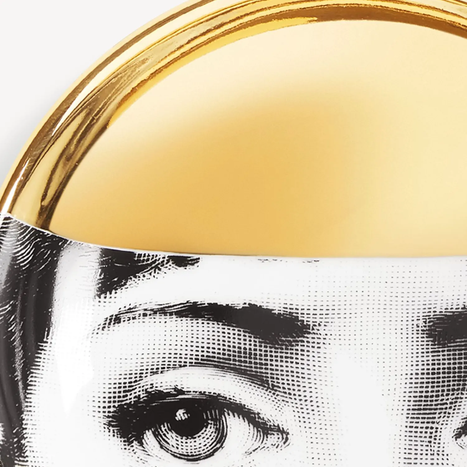 Design Ashtrays<Fornasetti Ashtray Tema E Variazioni N.32 White/Black/Gold
