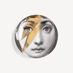 Design Ashtrays<Fornasetti Ashtray Tema E Variazioni N.375 White/Black/Gold