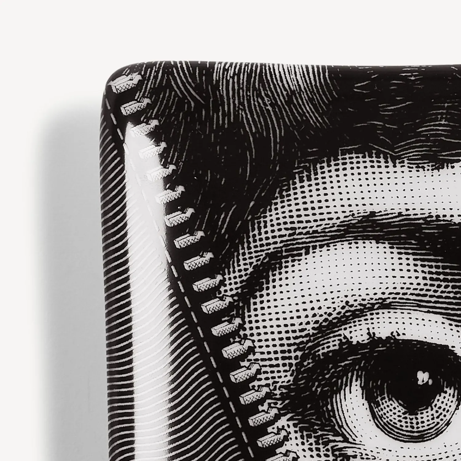Design Ashtrays<Fornasetti Ashtray Tema E Variazioni N.401 White/Black