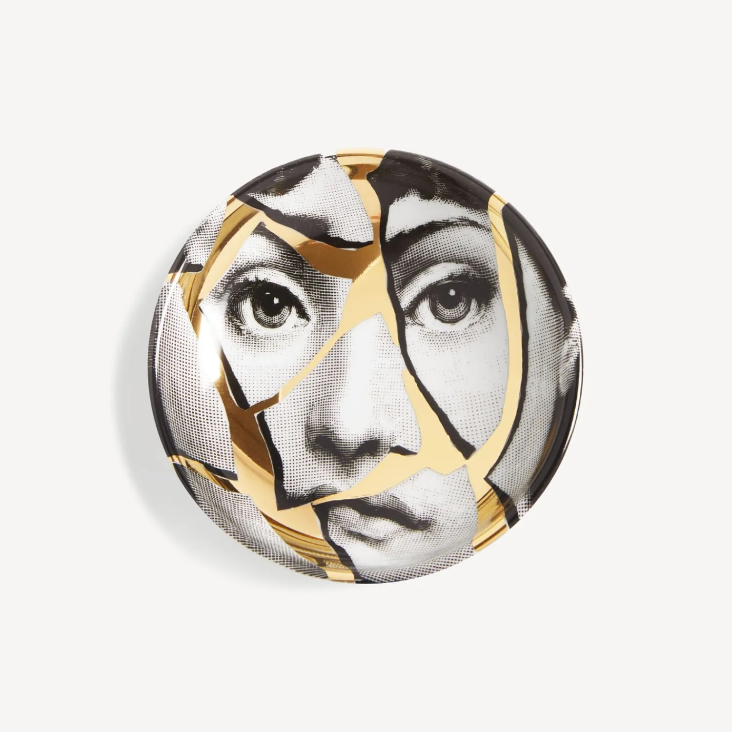 Design Ashtrays<Fornasetti Ashtray Tema E Variazioni N.2 White/Black/Gold