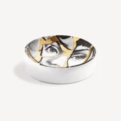 Design Ashtrays<Fornasetti Ashtray Tema E Variazioni N.2 White/Black/Gold