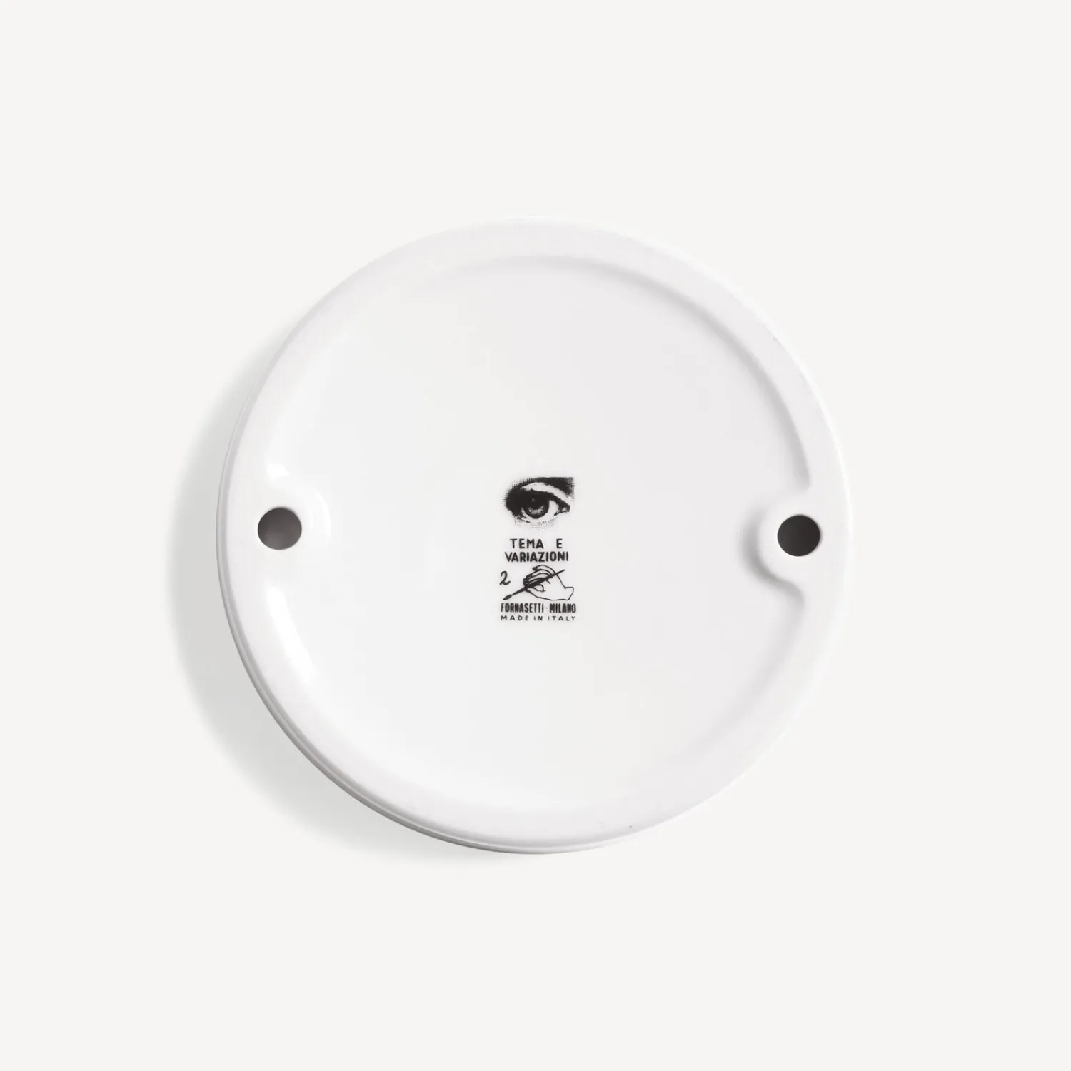 Design Ashtrays<Fornasetti Ashtray Tema E Variazioni N.2 White/Black/Gold