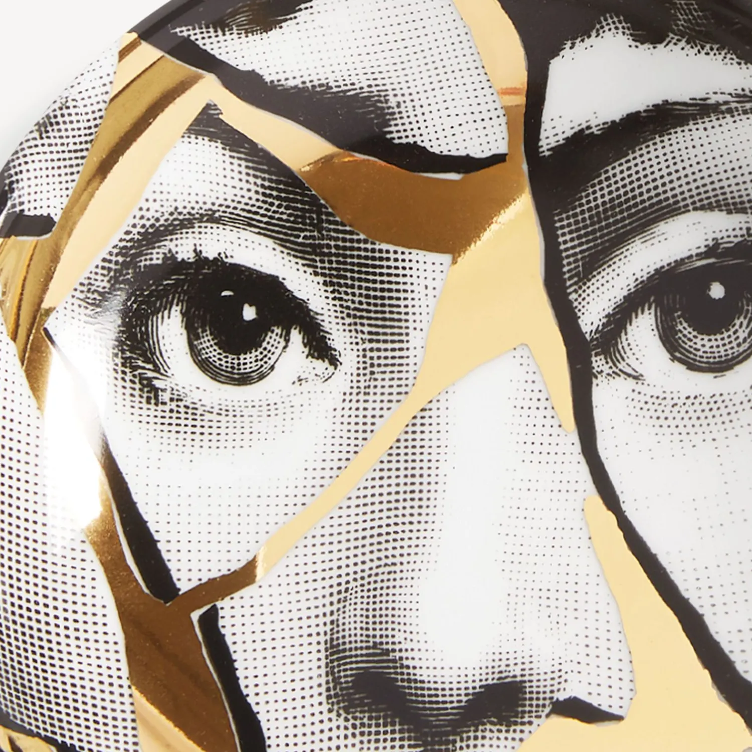 Design Ashtrays<Fornasetti Ashtray Tema E Variazioni N.2 White/Black/Gold