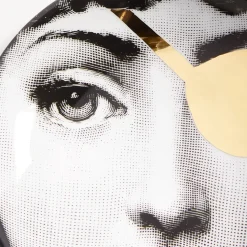 Design Ashtrays<Fornasetti Ashtray Tema E Variazioni N.8 White/Black/Gold