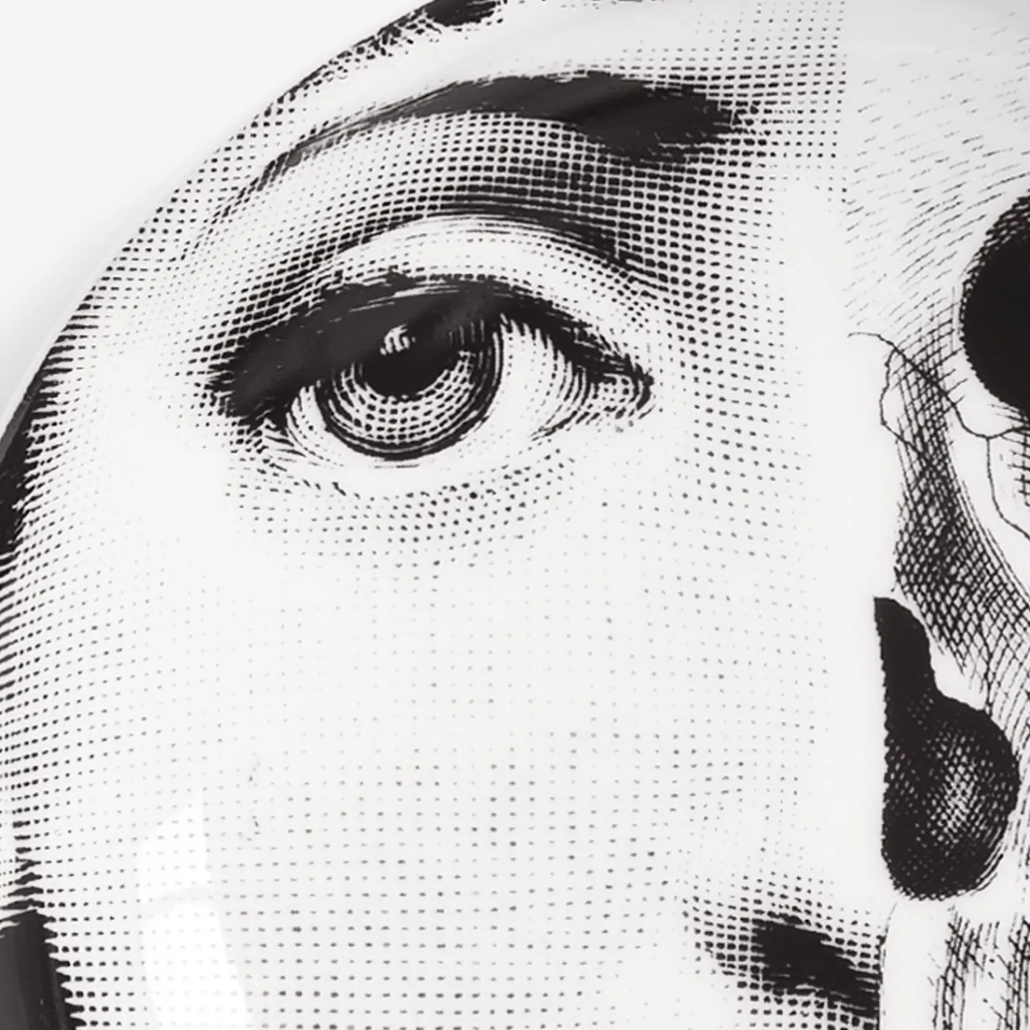 Design Ashtrays<Fornasetti Ashtray Tema E Variazioni N.288 White/Black