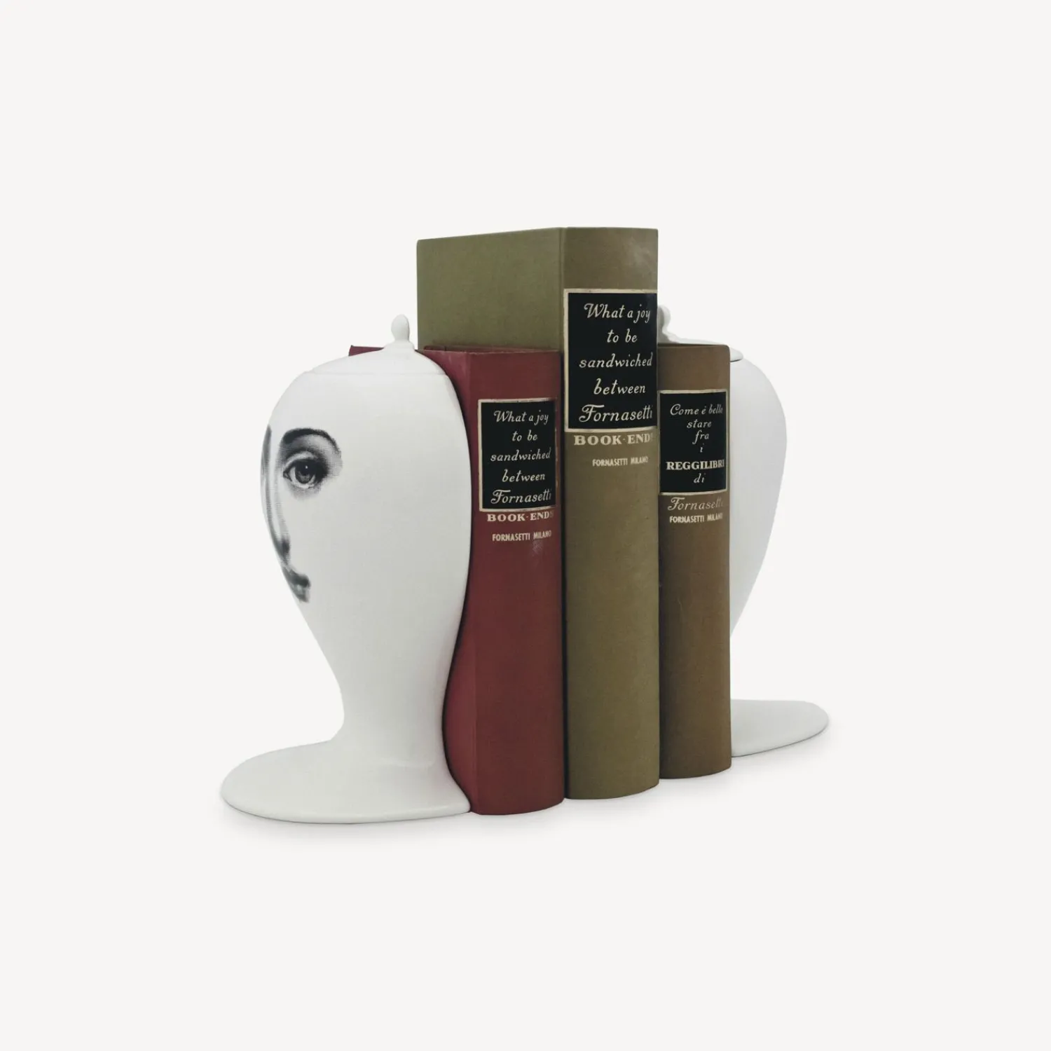 Bookends<Fornasetti Bookends White/Black