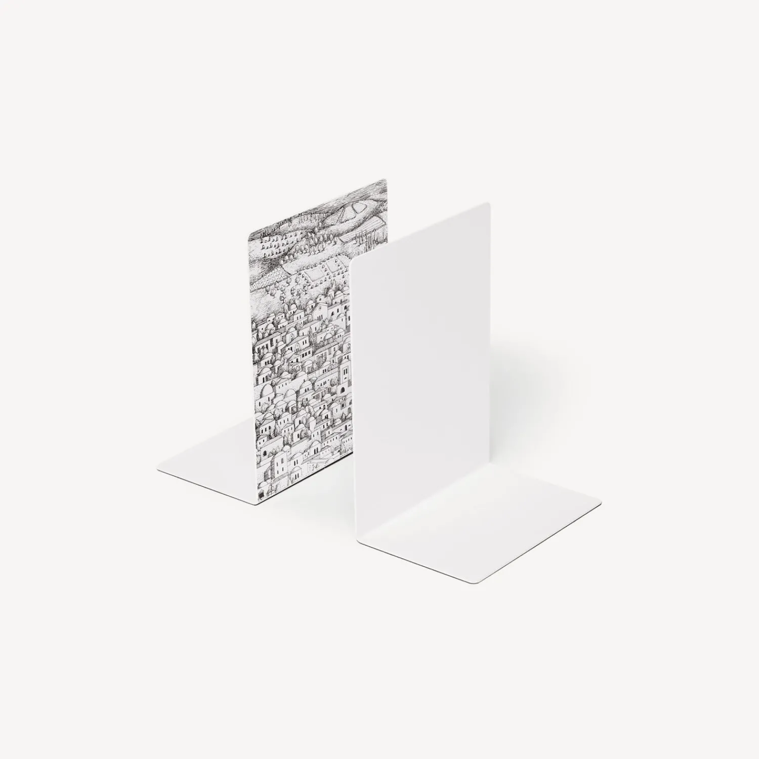 Bookends<Fornasetti Bookends Gerusalemme White/Black