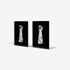 Bookends<Fornasetti Bookends Serratura White/Black