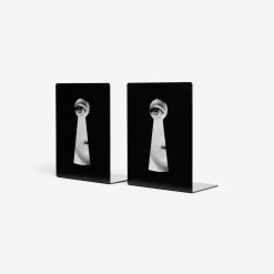 Bookends<Fornasetti Bookends Serratura White/Black