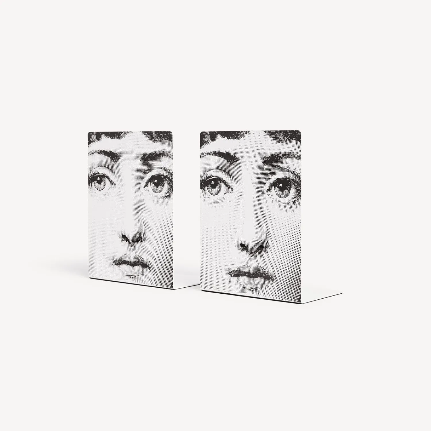 Bookends<Fornasetti Bookends Viso White/Black