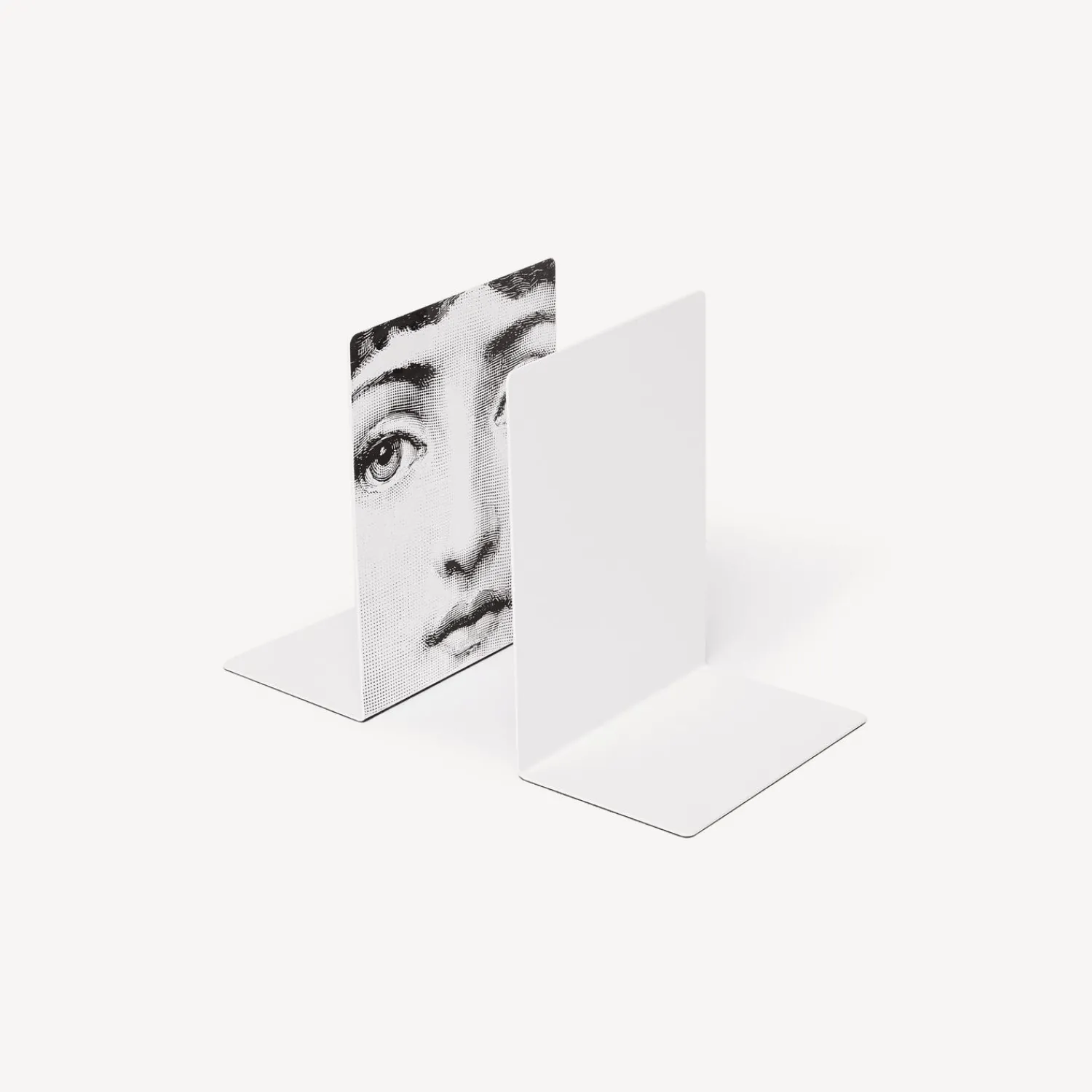 Bookends<Fornasetti Bookends Viso White/Black