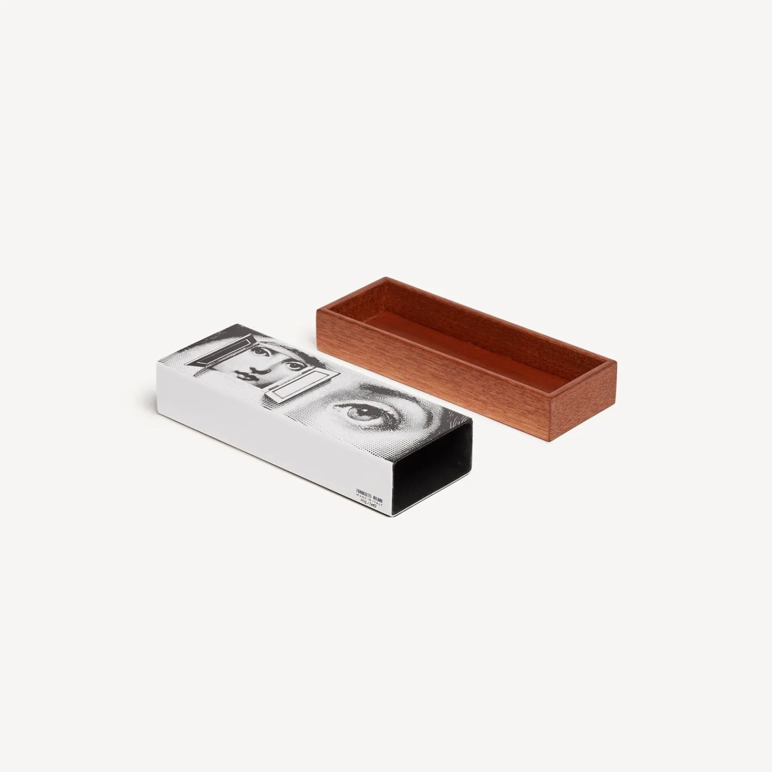 Glove Boxes<Fornasetti Box Occhio Con Finestra White/Black