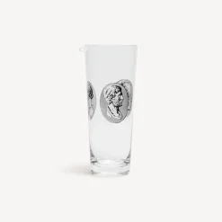 Glasses And Coasters<Fornasetti Carafe Cammei White/Black