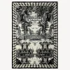 Plaid<Fornasetti Cashmere Plaid Giardino Settecentesco Ivory/Black