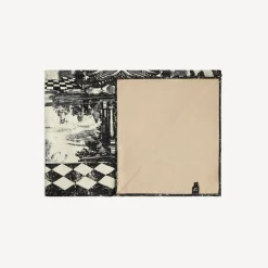 Plaid<Fornasetti Cashmere Plaid Giardino Settecentesco Ivory/Black