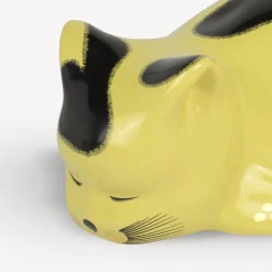Ceramic Cats<Fornasetti Cat Macchiato Yellow/Black