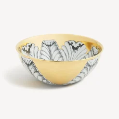 Appetizer Sets And Centrepieces<Fornasetti Centrepiece Rosone N.5 White/Black/Gold