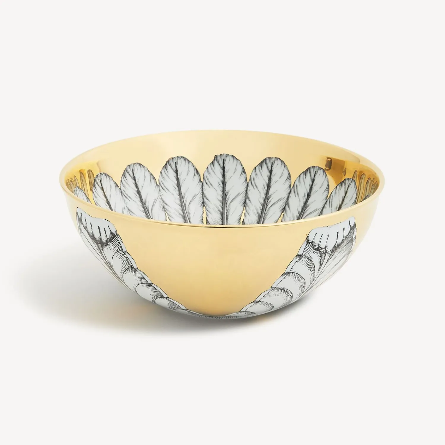 Appetizer Sets And Centrepieces<Fornasetti Centrepiece Rosone N.2 White/Black/Gold