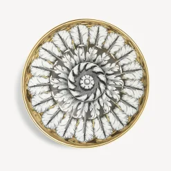 Appetizer Sets And Centrepieces<Fornasetti Centrepiece Rosone N.2 White/Black/Gold